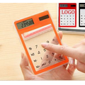 Multifunction Solar Power Transparent Touch Screen Calculator